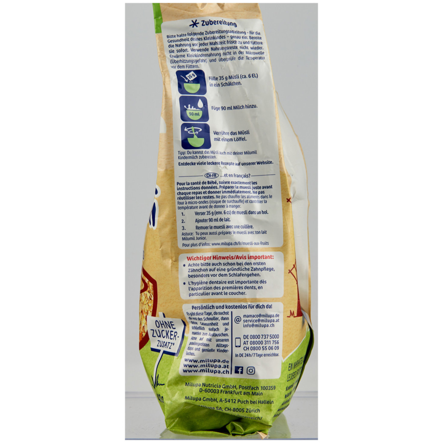 Milupa Kinder Müsli Feine Früchte 12+ Monate