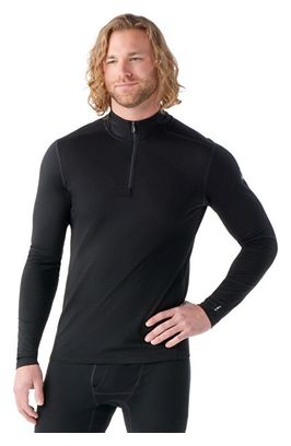 Baselayer Homme Smartwool Classic All-Season 1/2 Zip Noir
