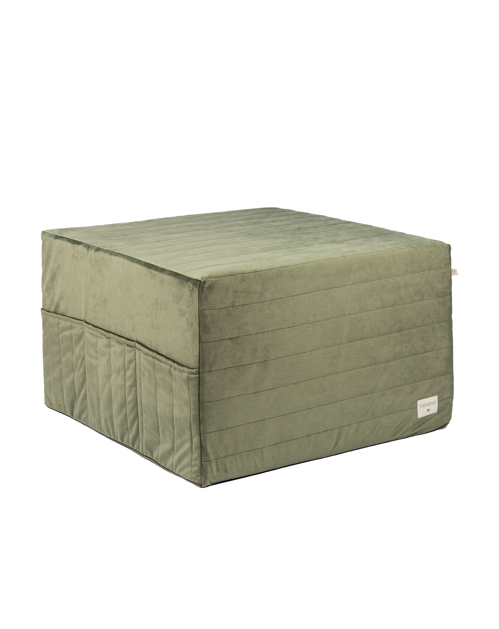 Lit d'appoint pliable eco-velours | Vert