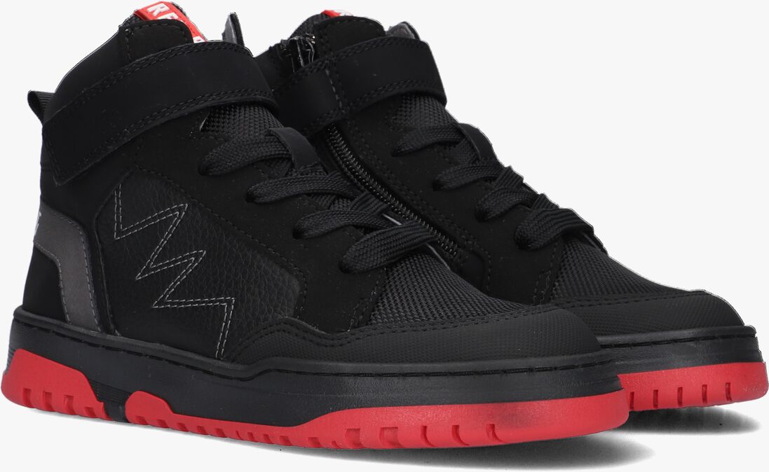 RED-RAG zwarte red-rag hoge sneaker 13759