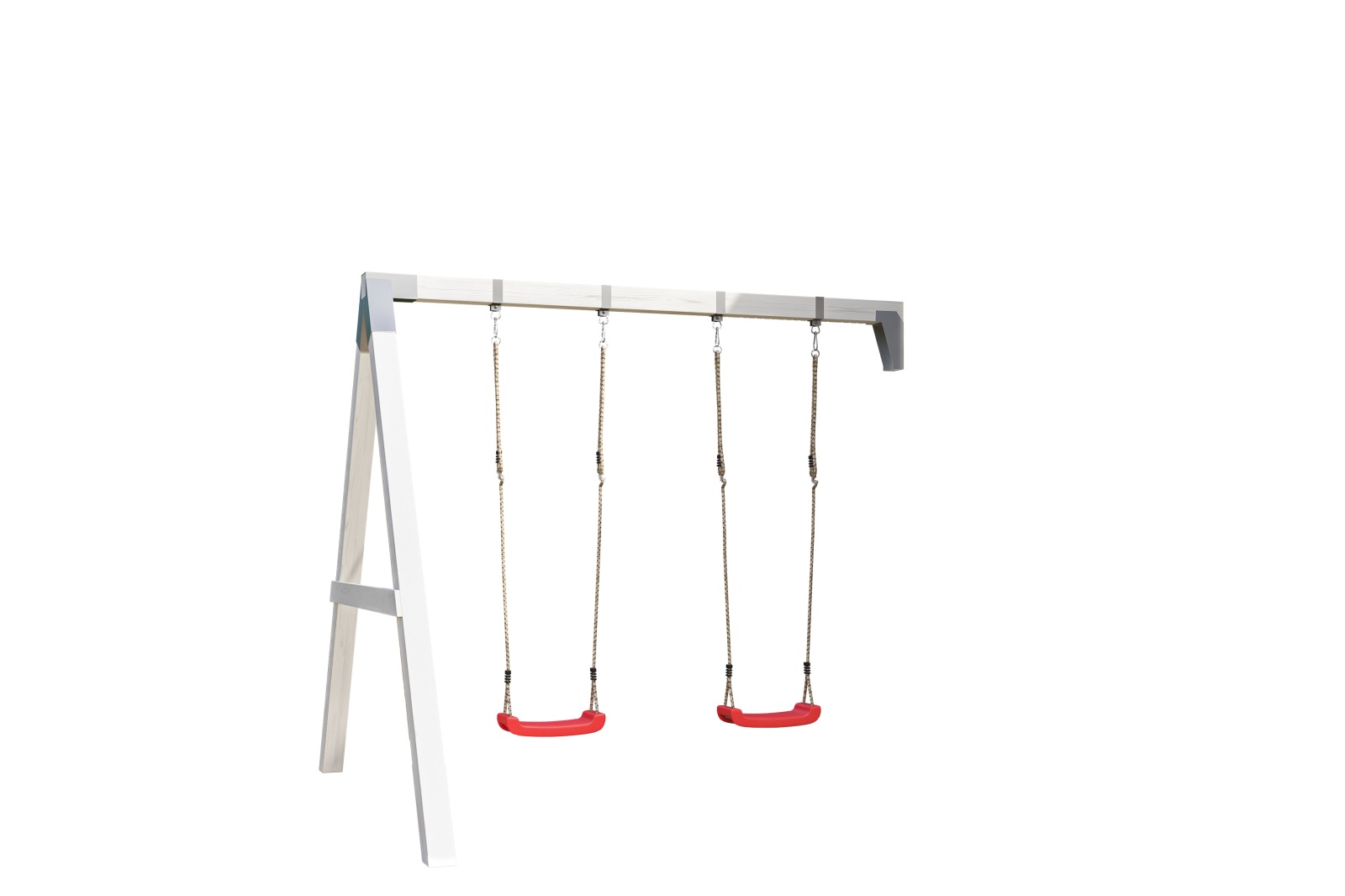 Schaukel-Set TIVOLI - weiß - Massivholz