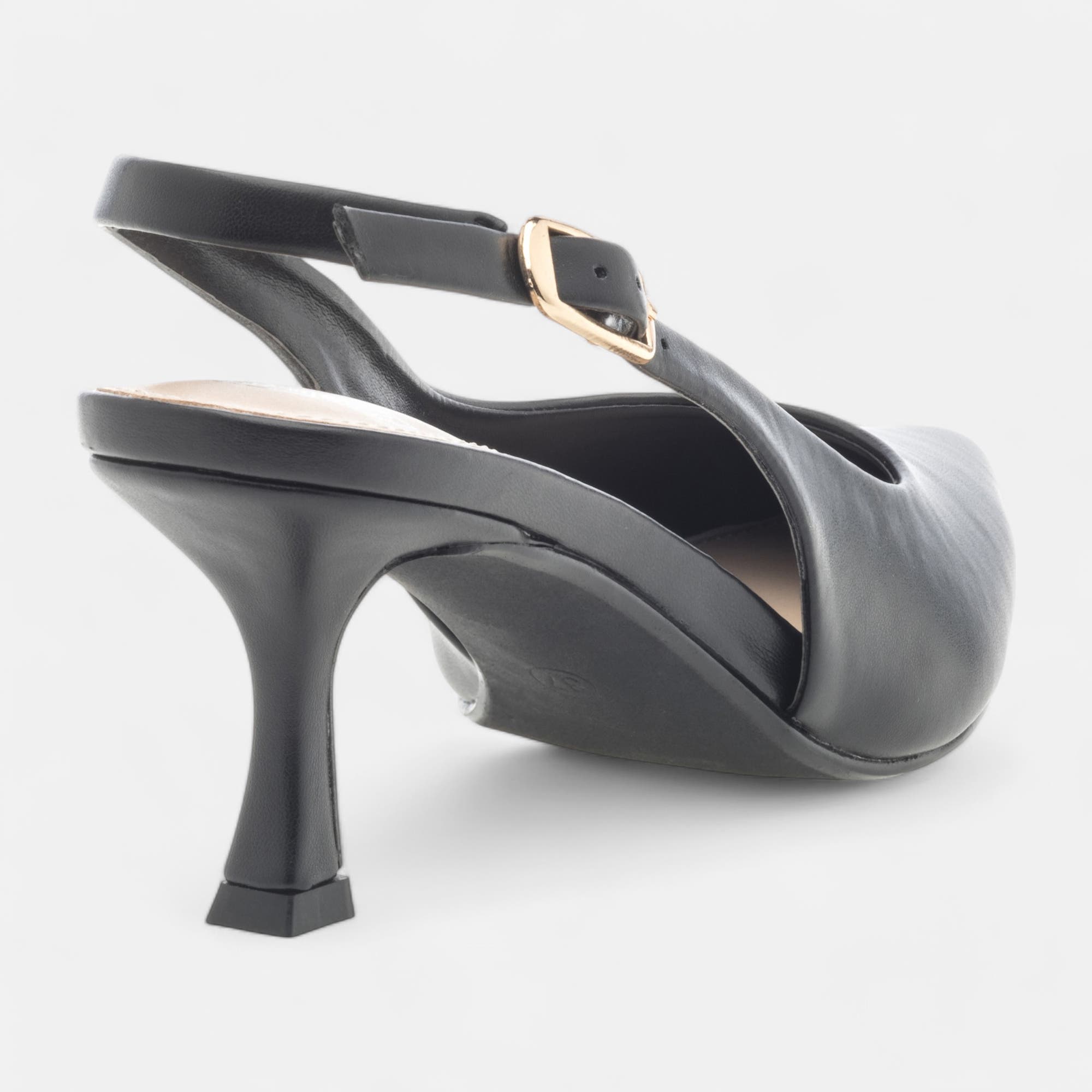 Escarpins avec bride arrière à talon Femme noir