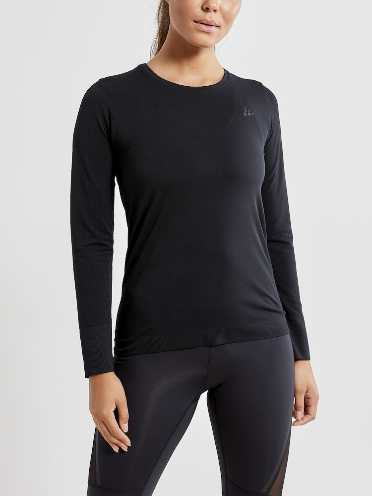 Craft Fuseknit Light RN Women Langærmet trøje sort