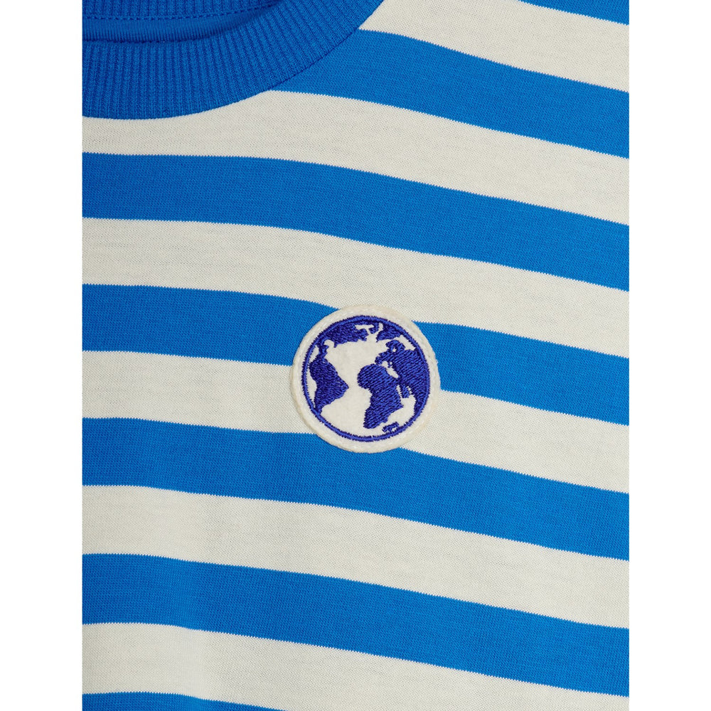Køb Mini Rodini Blue Earth Yd Stripe Ss Kjole