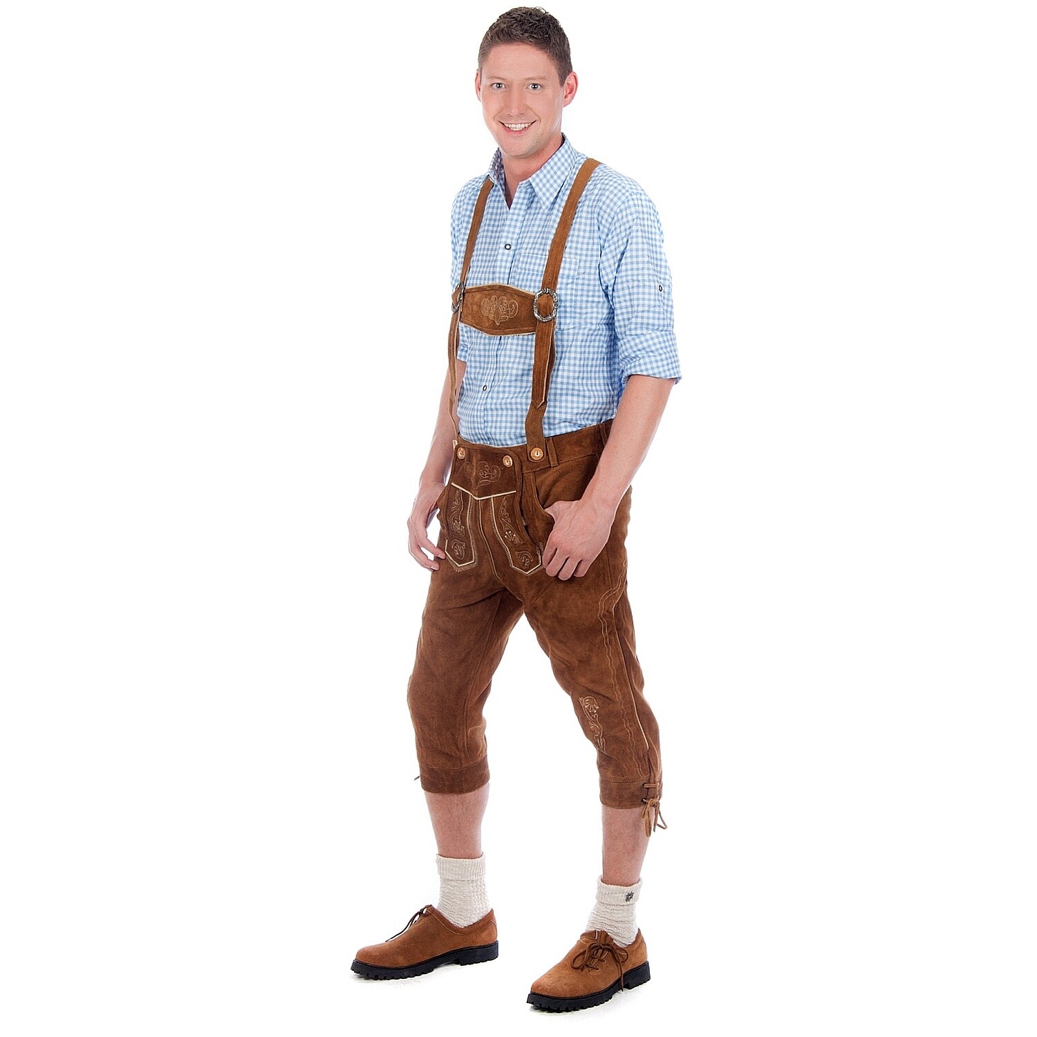Trachtenlederhose Kniebundhose