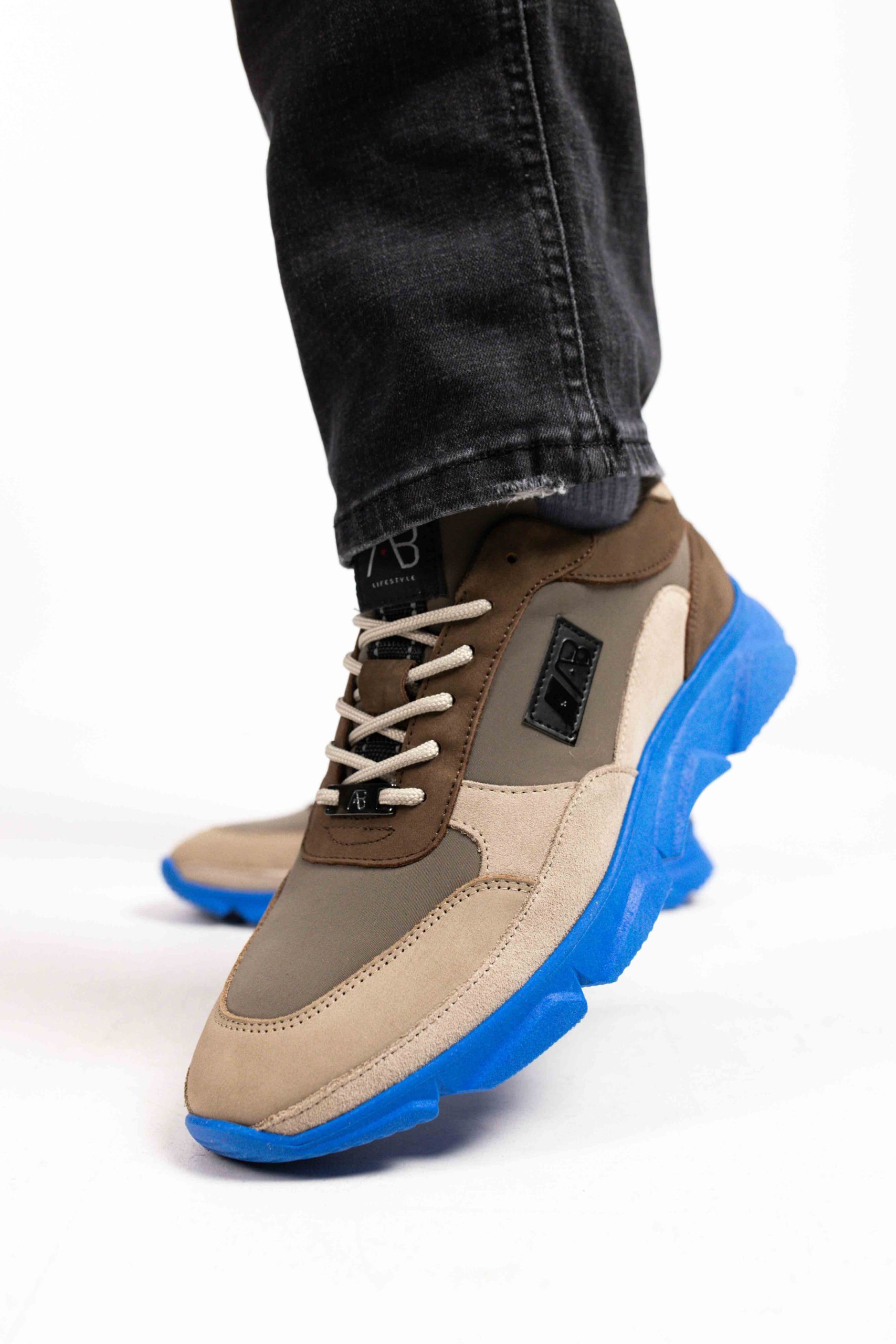 Ab Lifestyle Runner 2 Heren Taupe/Blauw