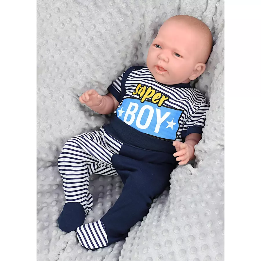 TupTam Baby Jungen Kurzarm Wickelbody 5er Set weißgrau