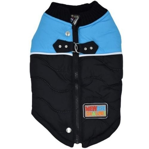 Casaco preto e azul para cães Loyal Mia