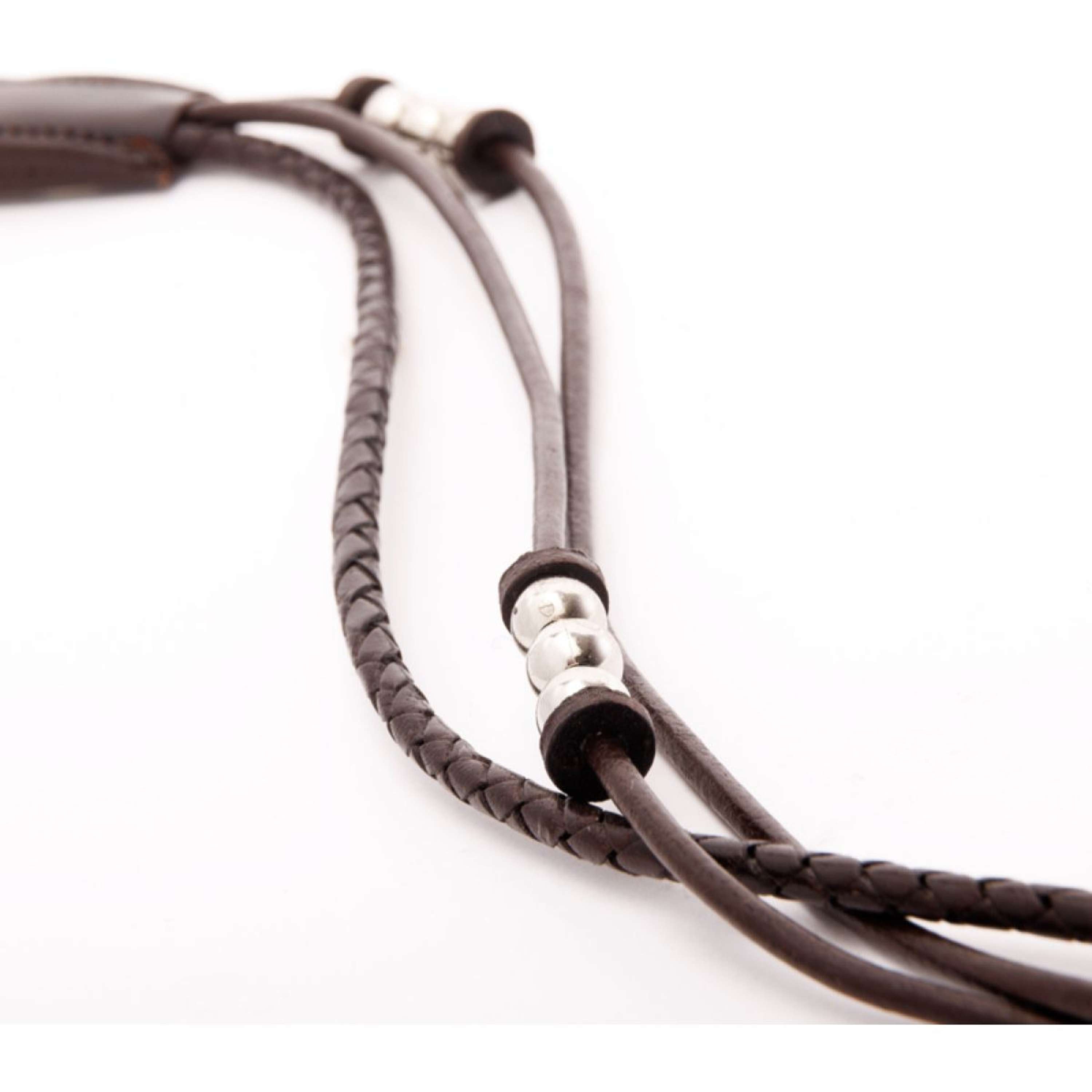 Kavalkade Frontriem Joy Bruin/Zilver