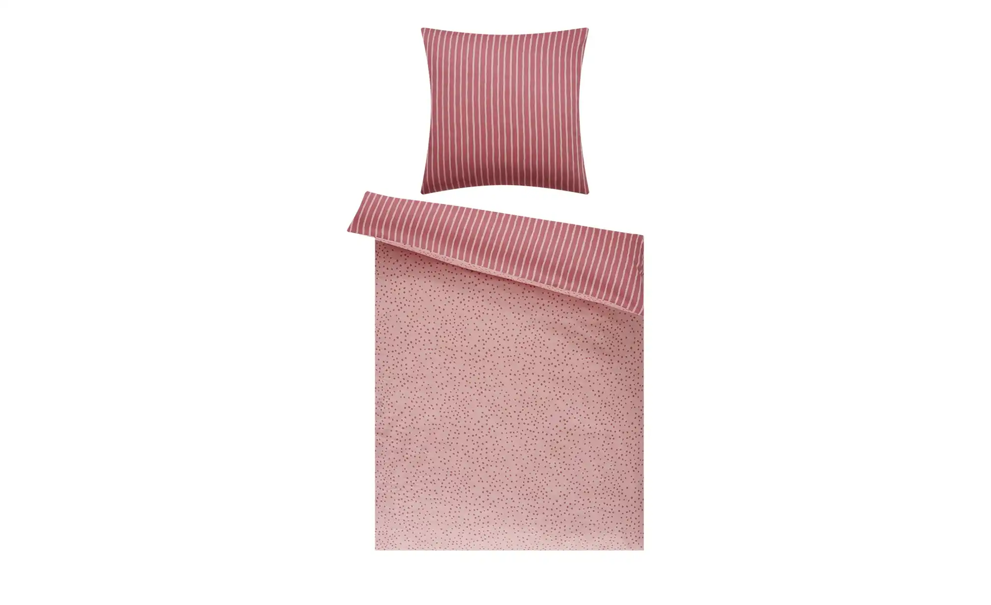 como Satin Wende-Bettwäsche Dotted