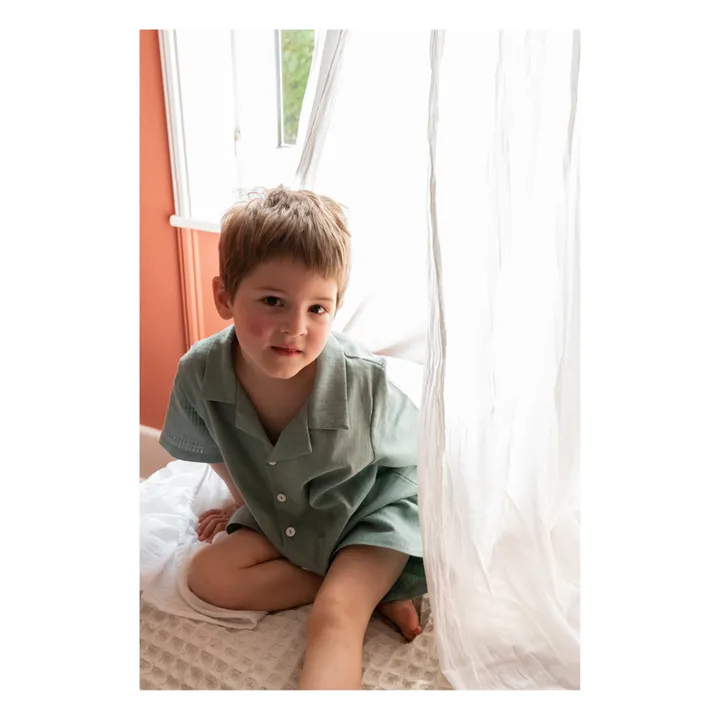 Risu Risu Pyjashort Rieur Coton Bio | Vert