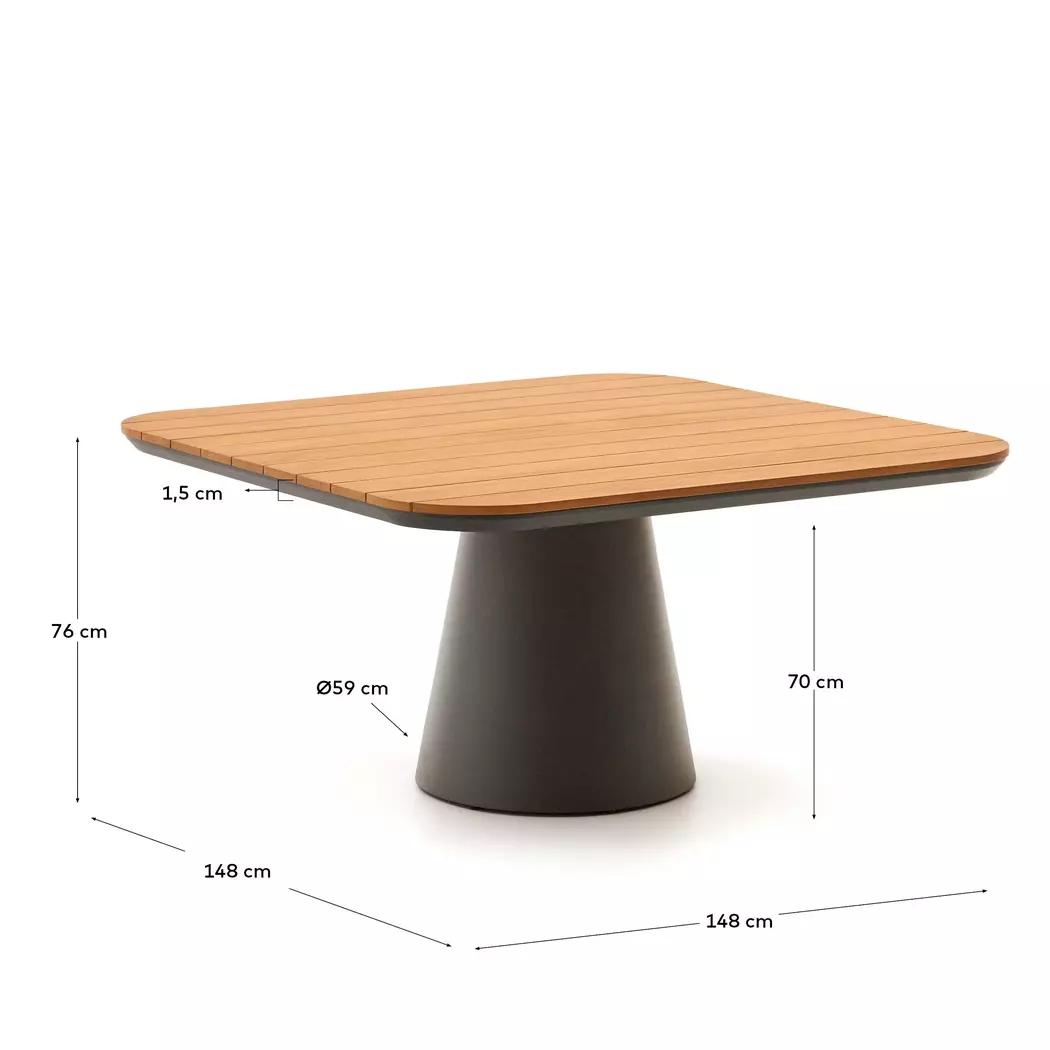 Esstisch Tudons 148 x 148 cm