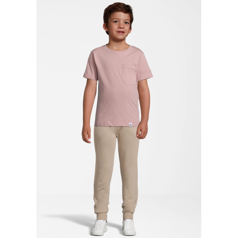 New Life T-Shirt TEE - CREW NECK PATCH POCKET rosa