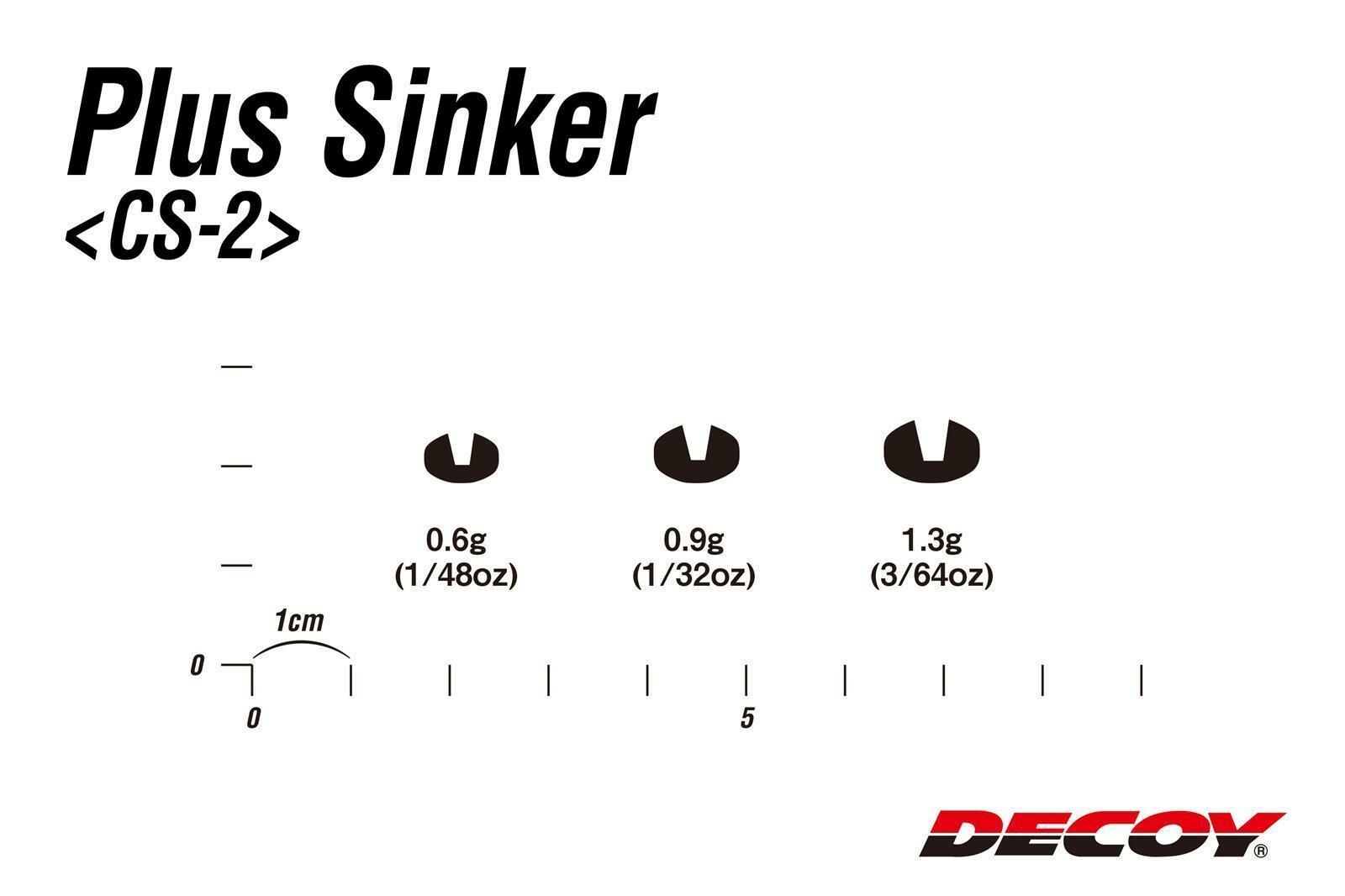DECOY Plus Sinker - (1.3g / 3/64 oz.)