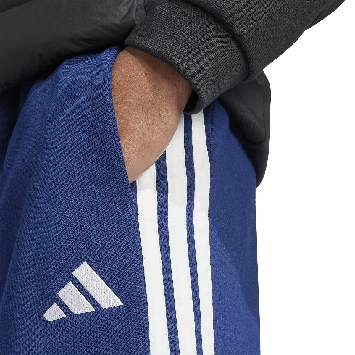 ADIDAS ROUPAS ESPORTIVAS<br>Calça reta de fleece Essentials 3-Listras