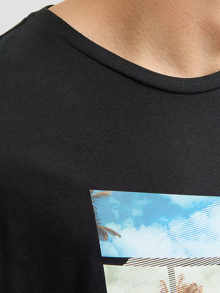 JACK & JONES T-Shirt JJCELLOX schwarz