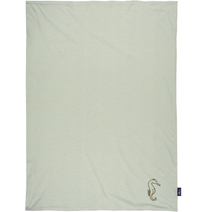 Alvi® Babydecke Seahorse grün 75 x 100 cm