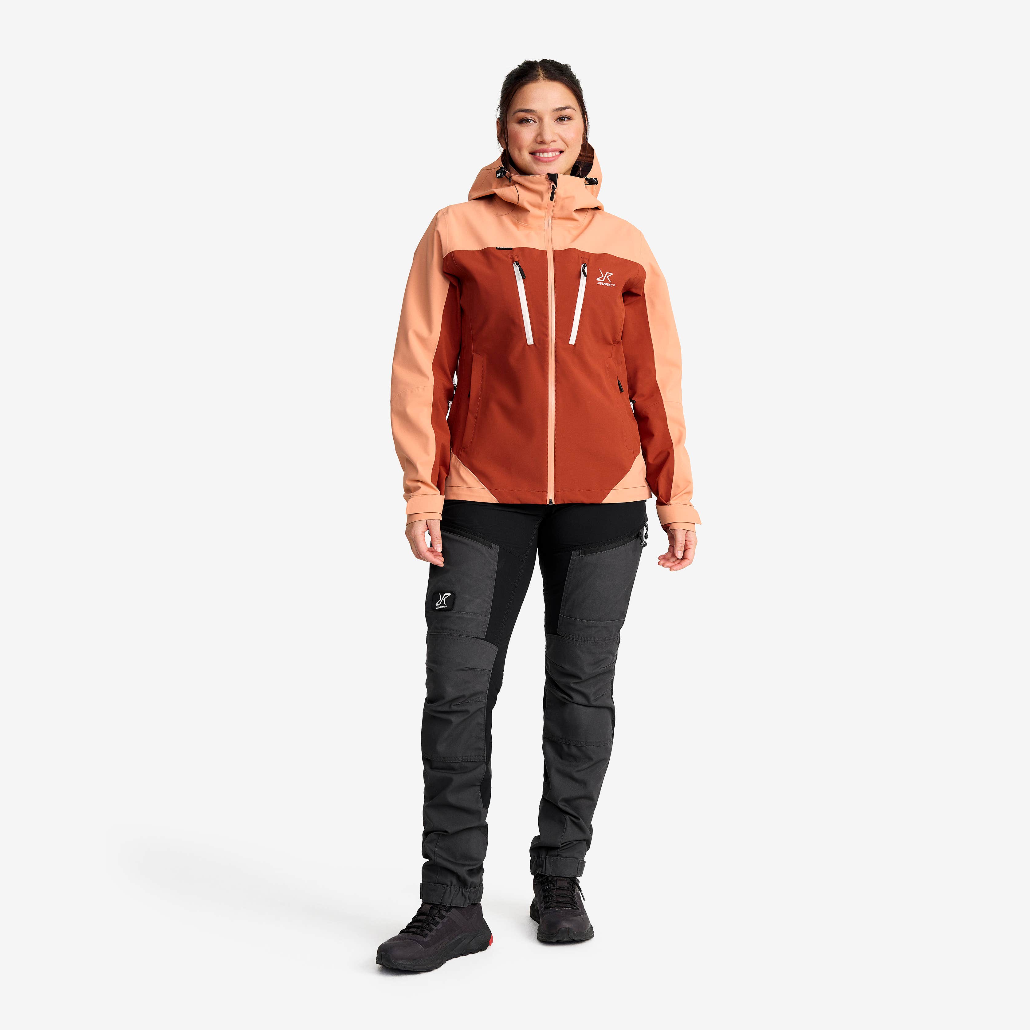 Silence Proshell 3L Jacket Dame Honey Pink/Cinnabar