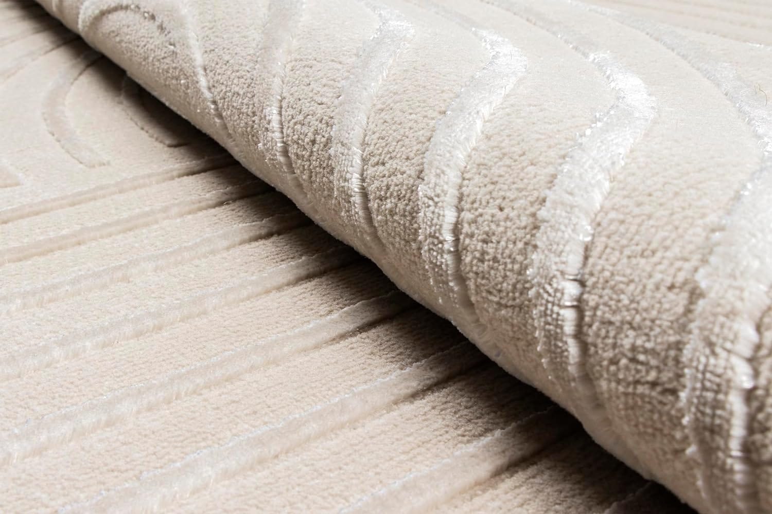 the carpet Teppich »Knight« rechteckig 12 mm Höhe moderner Wohnzimmer Teppich elegant glänzender Flor