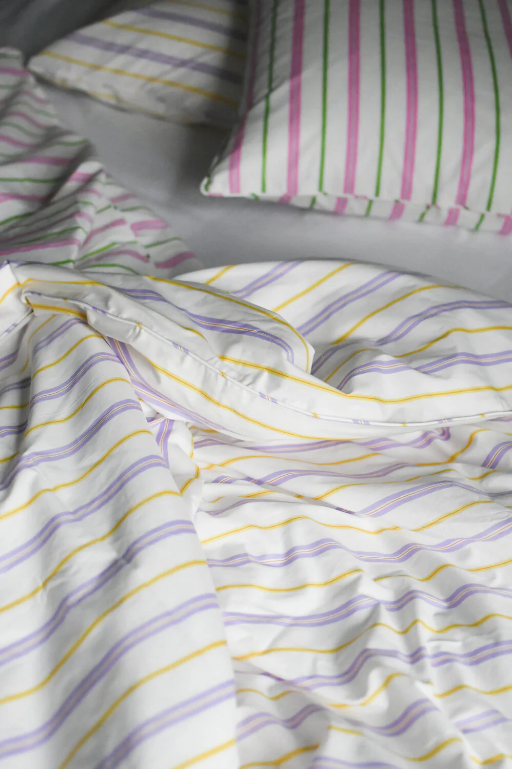 Bahne Interior  Lollipop Stripe sengesæt - lilla/gul