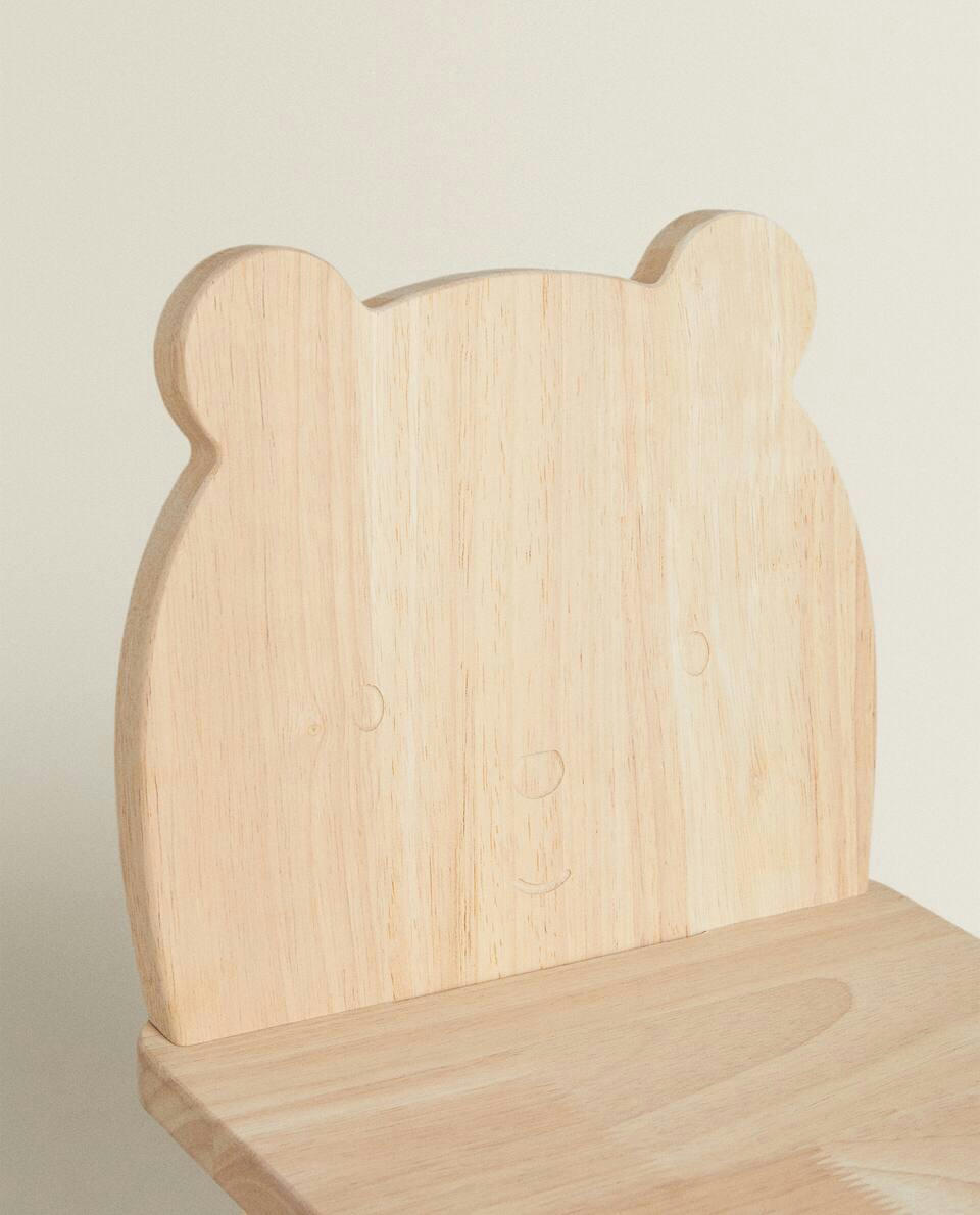 CADEIRA DE MADEIRA DE URSO