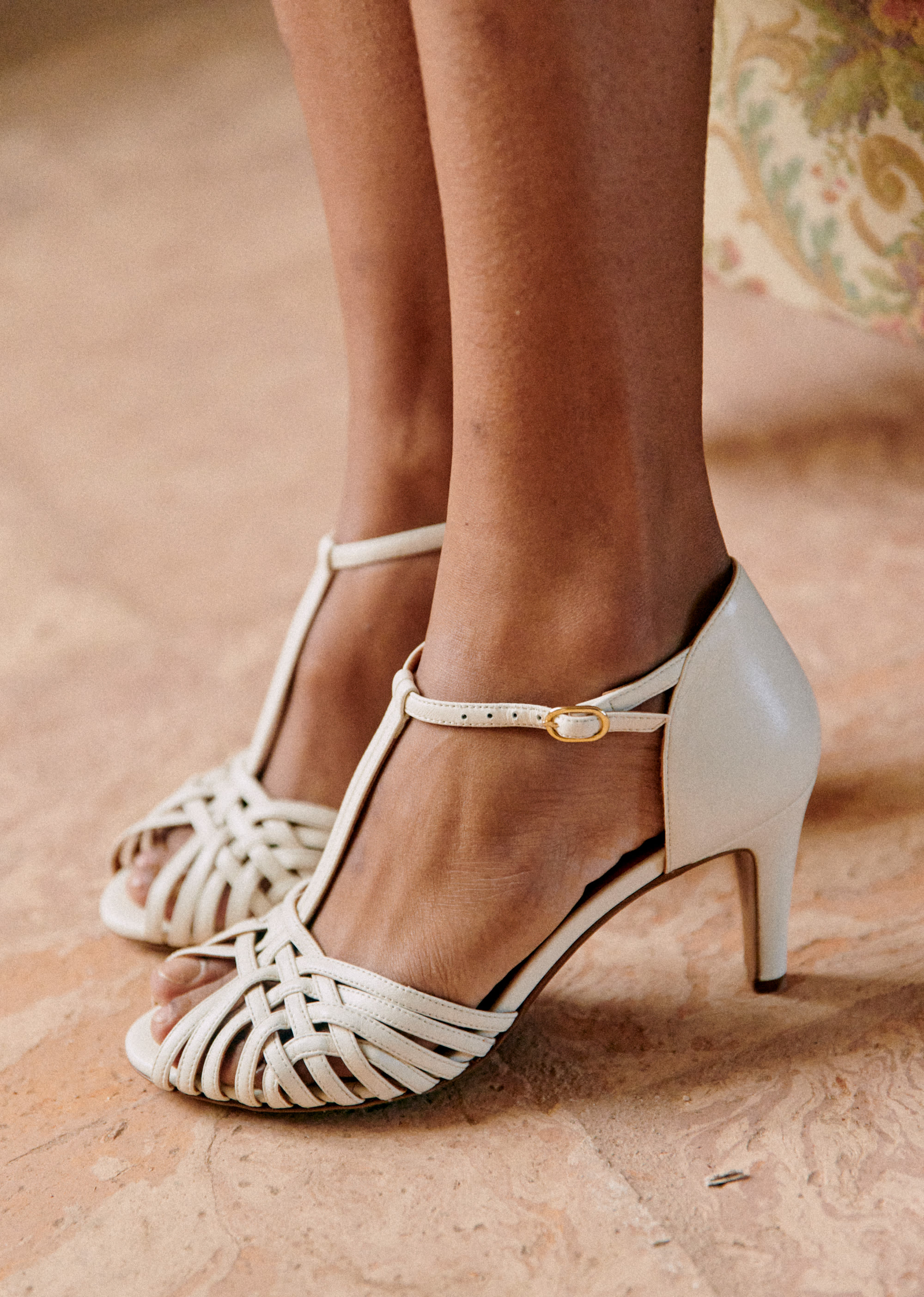 Sandales High Hortense - Ecru Lisse - SOULIERS/SOULIERS Sandales 5906217