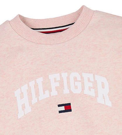Tommy Hilfiger Sweatshirt - Varsity - Coral Ice Heather Rot