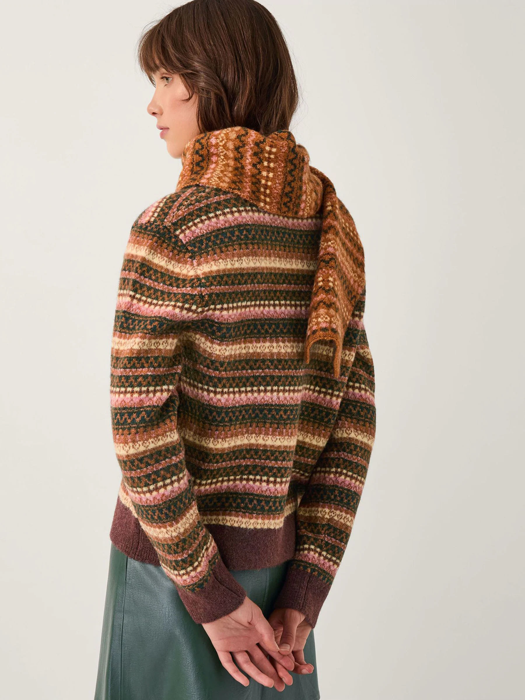 Monsoon Scout Fair Isle Pattern Jumper & Scarf Set