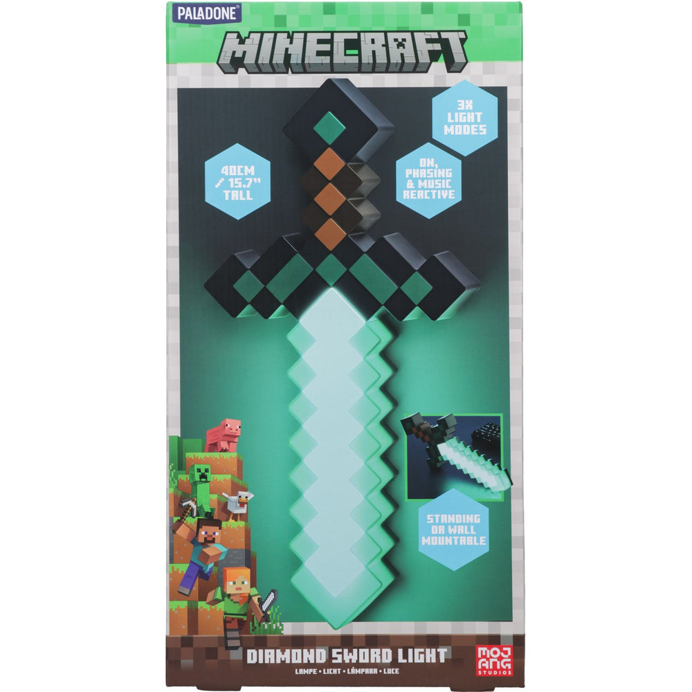 Køb Paladone Minecraft Diamond Sword Light