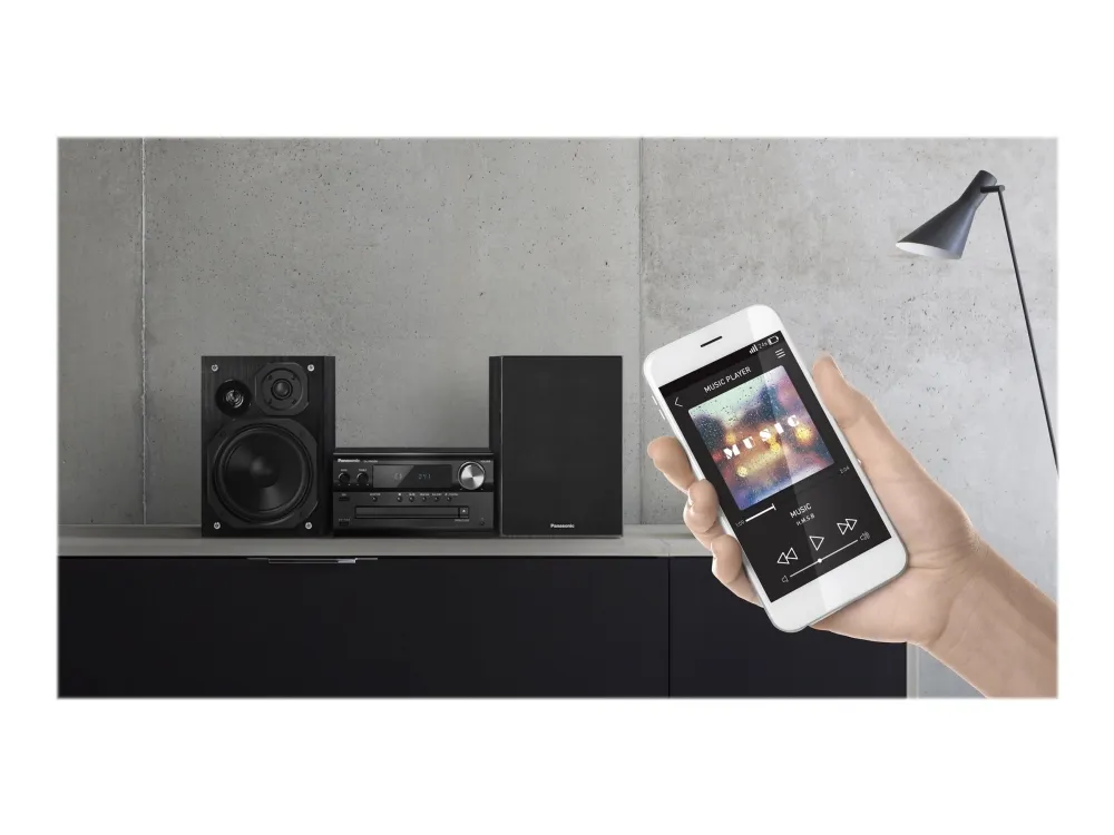 [OUTLET] - Panasonic SC-SC-PMX94EG - Audiosystem - 2 x 60 Watt - sort