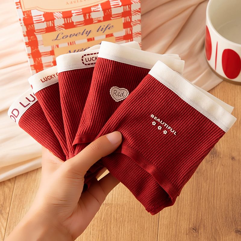 Sweetzer - Set van 5: Slip met letterprint