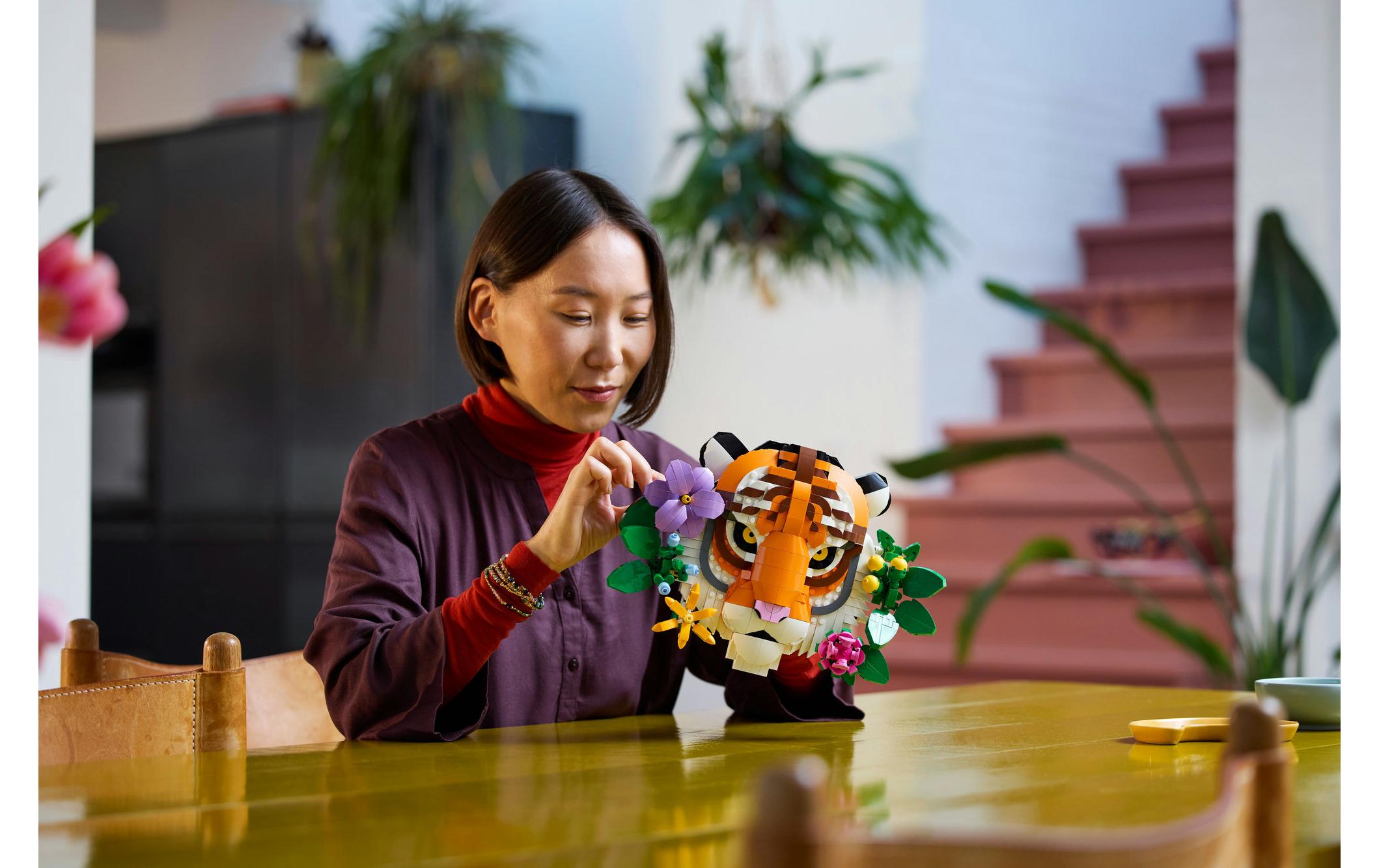 Art Fauna Collection – Tiger 31217Deko mit Tiger und Blumen
