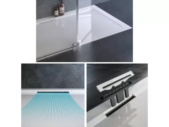 Receveur de douche 120 x 80 JACOB DELAFON Flight Pure rectangle blanc