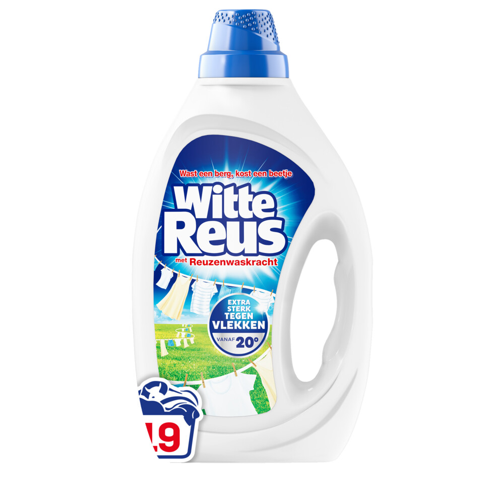Witte Reus Wasmiddel Gel 19 Wasbeurten855 ml