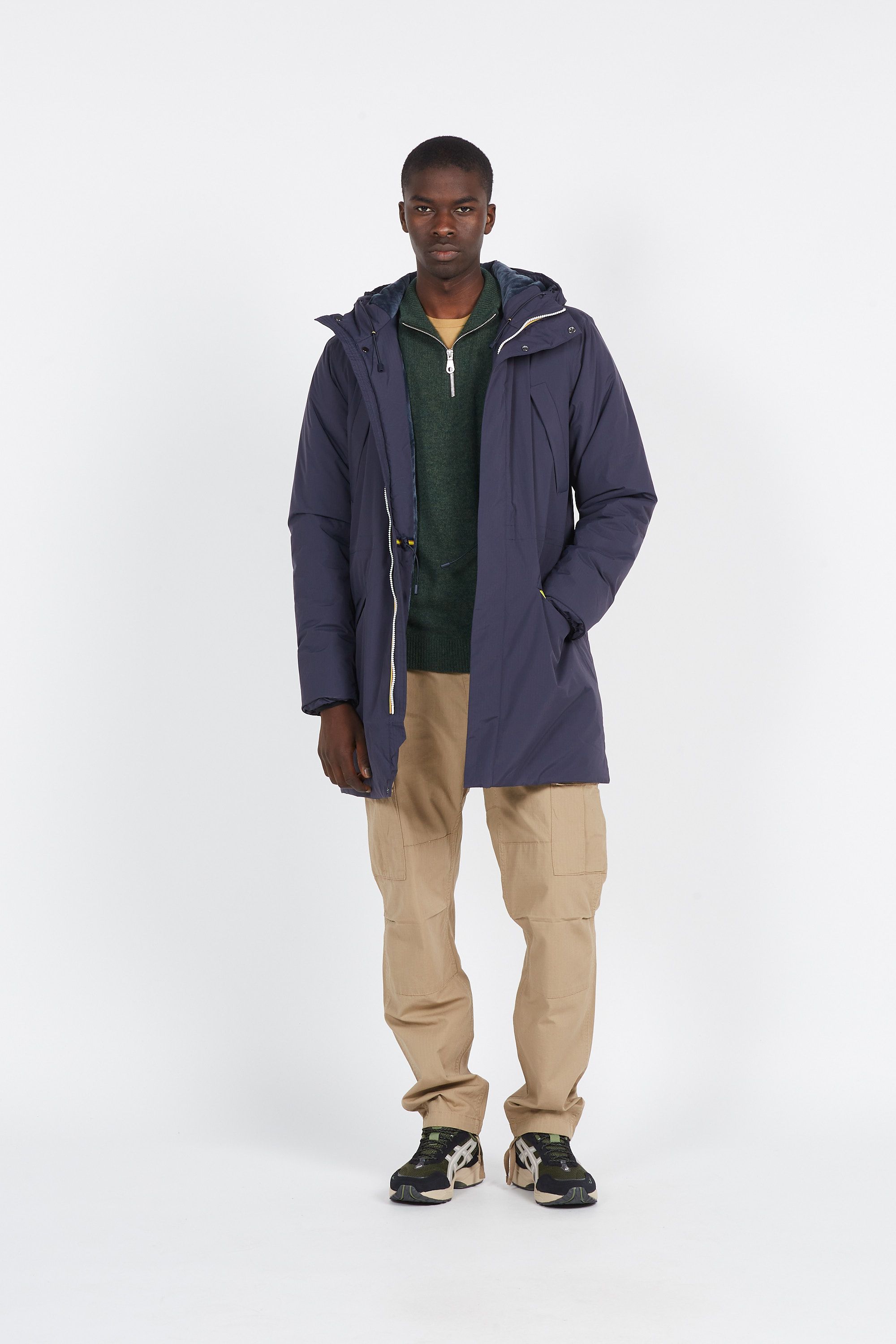 FARAH Pull BIRCHALL1/4 ZIP Vert