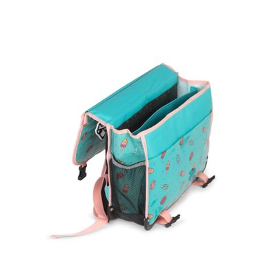 Cartable réversible Ice Pop - 38 cm - 2 compartiments - bleu - Pol Fox
