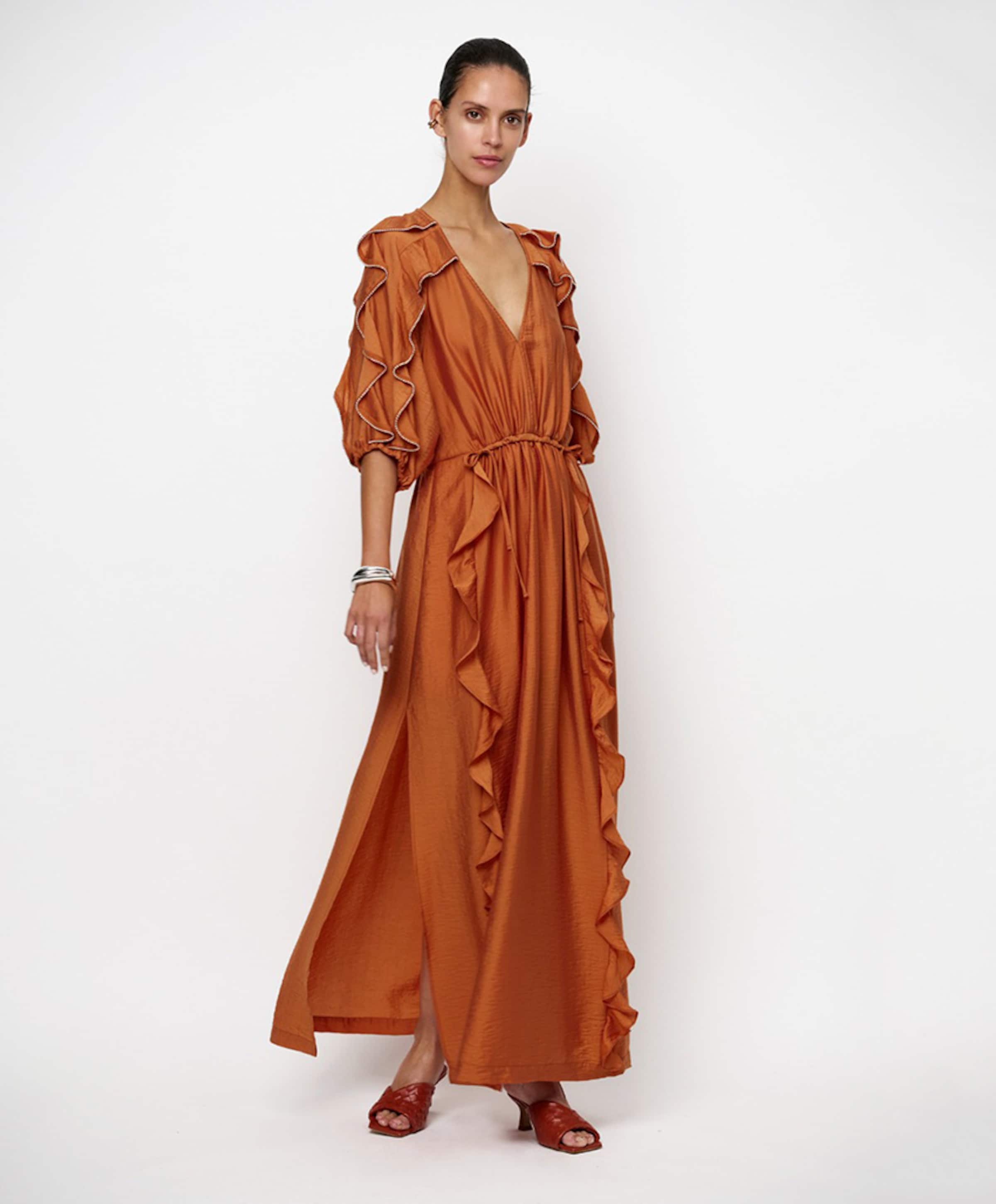 Dante6 Dames jurk oranje