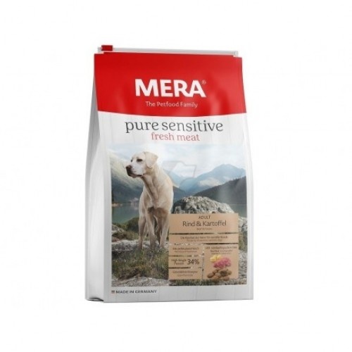 Ração para cães Mera Pure Sensitive com sabor de carne e batata
