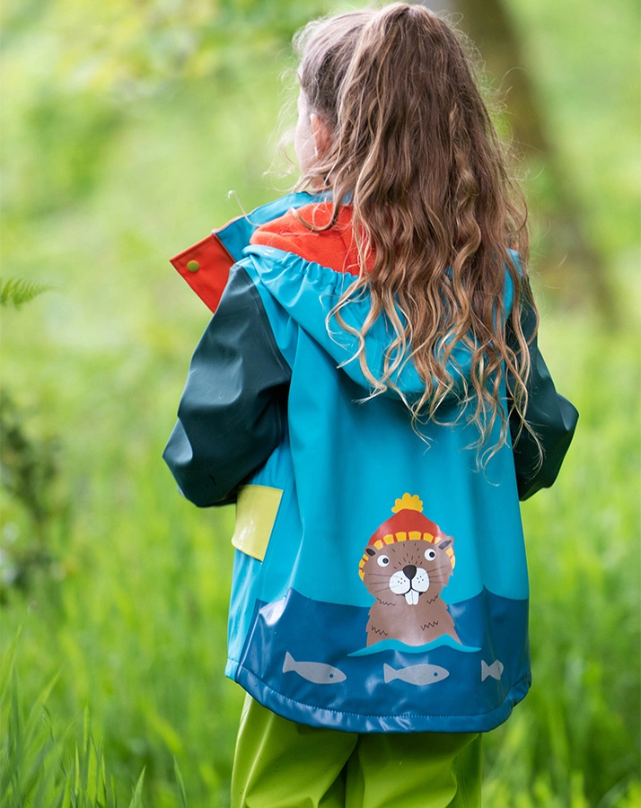 Regenjacke PUDDLE BUSTER - BEAVER in blue