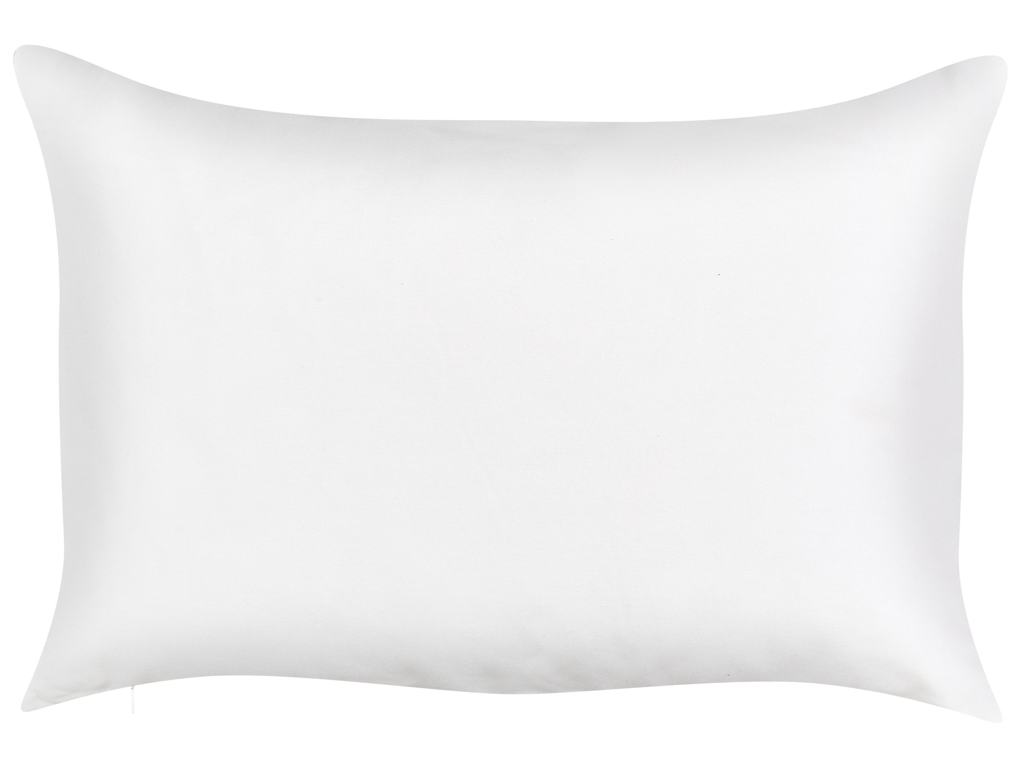 Set van 2 tuinkussens VEGLINO bladpatroon 40 x 60 cm Blauw