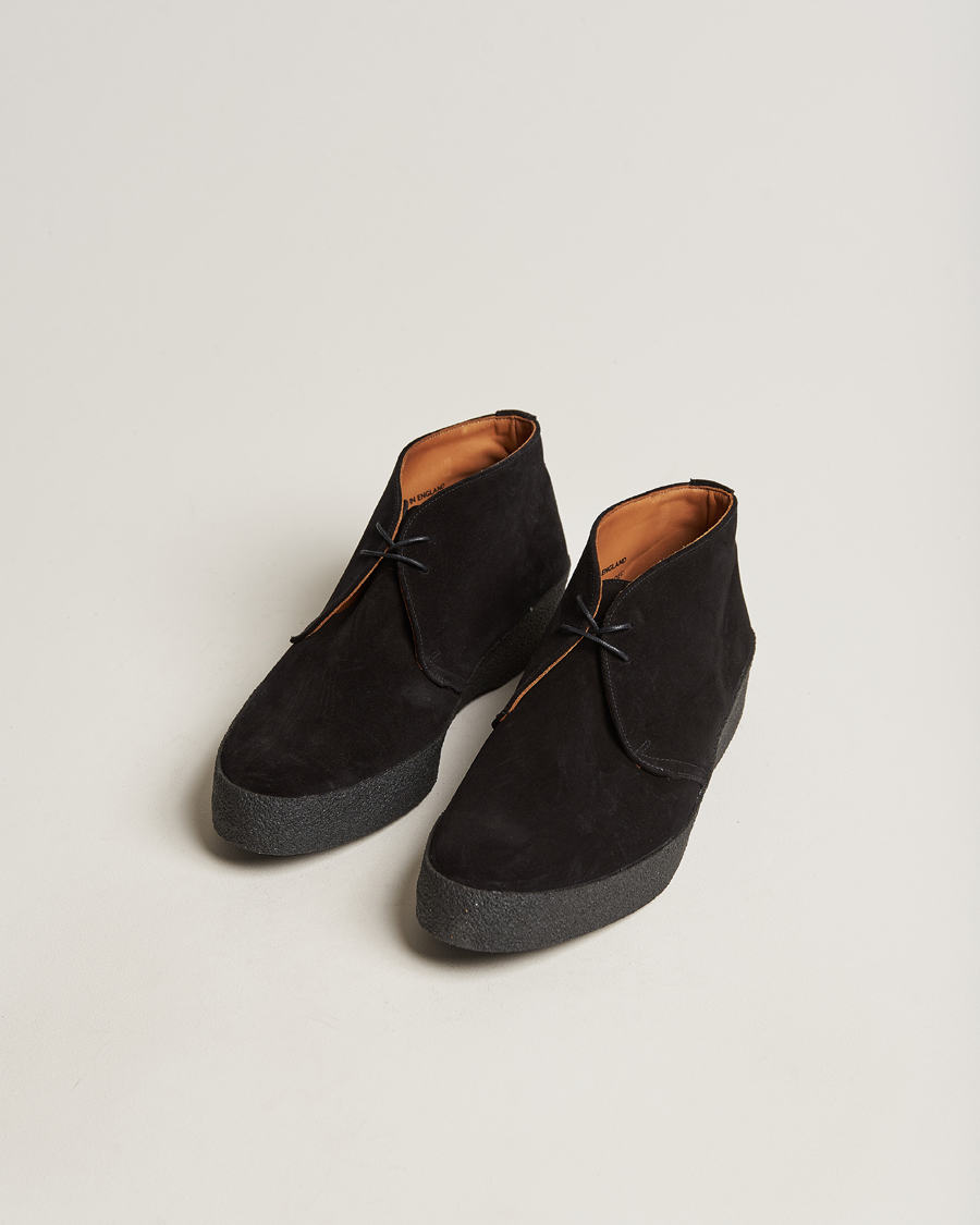 Sanders Joel Chukka Boot Black Suede
