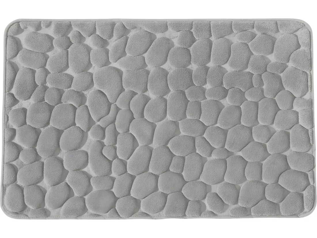 Tapis de bain mousse à mémoire de forme perle 50x80cm