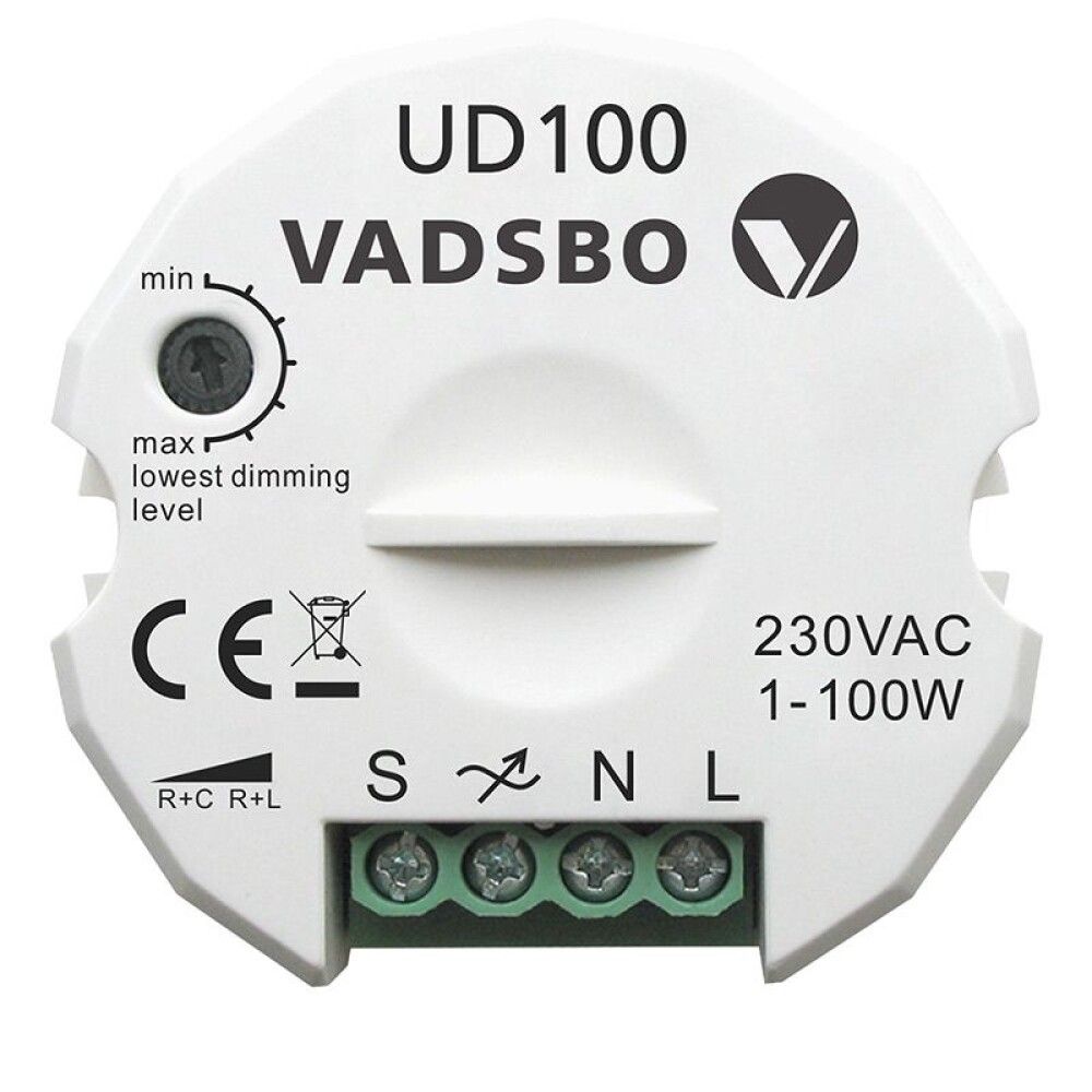 TRYKKDIMMERUD100 LED HALOGEN 1-100W 230V