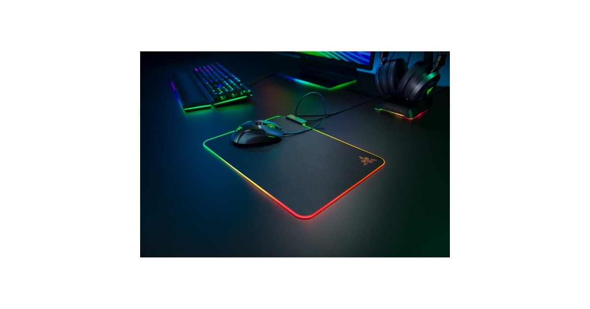 RazerFirefly V2 gaming muismat  (Zwart, RGB leds)