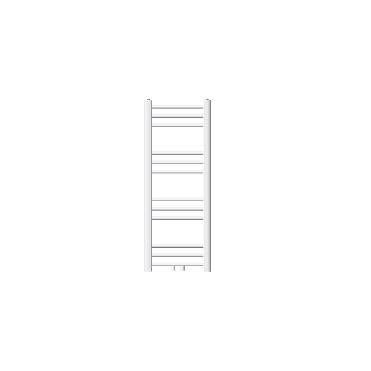 LuxeBath Sahara badkamerradiator, 300x800 mm, wit, recht met middenaansluiting, designradiator, handdoekwarmer, handdoekdroger, handdoekradiator, badkamerverwarming