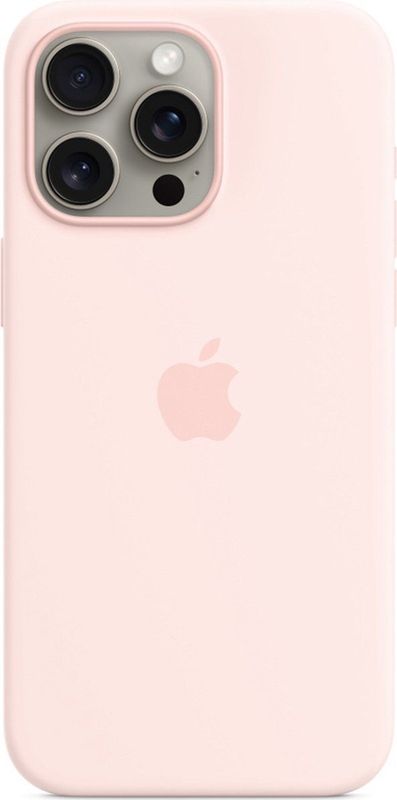 Apple Siliconenhoesje Geschikt voor MagSafe iPhone 15 Pro Max - Light Pink