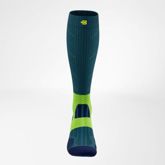 Bauerfeind Unisex Strømper Trail Run Compression Socks High Cut Blå