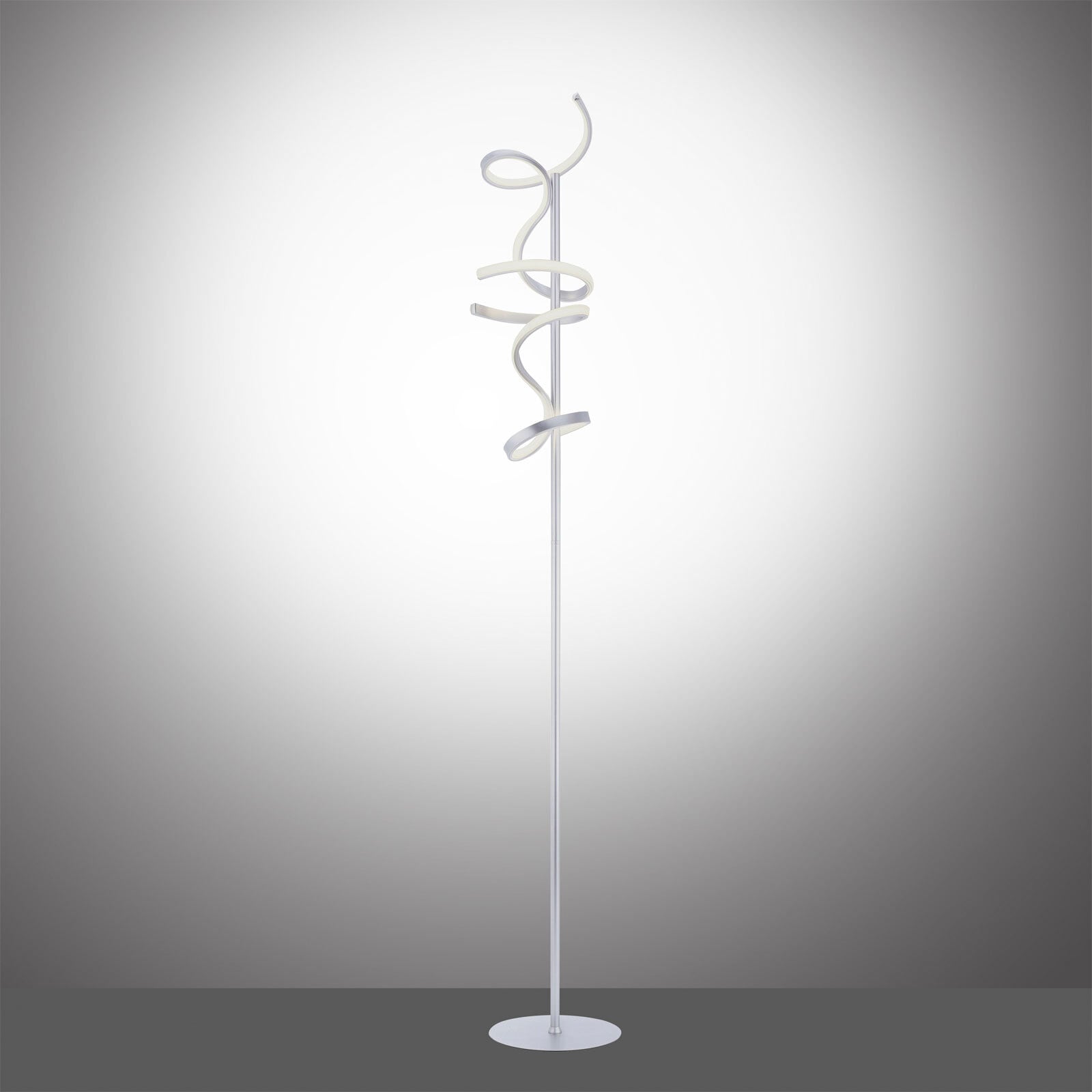 Stehleuchte Curls 22x156 cm silber