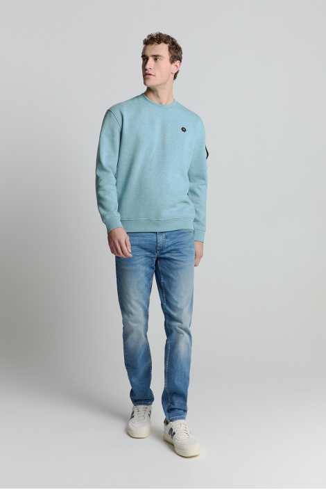 NO-EXCESS blauwe heren sweater