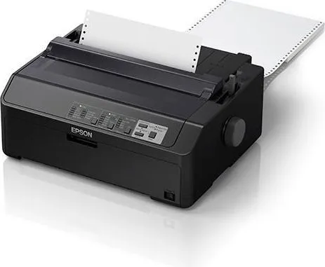 Epson LQ 590IIN - Printer - S/H - dot-matrix - Rulle (21,6 cm), JIS B4, 254 mm (bredde) - 360 x 180 dpi - 24 pin - op til 584 tegn/sek. - parallel, USB 2.0, LAN, seriel